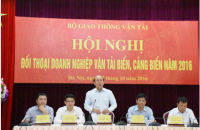 THÁO GỠ KHÓ KHĂN CHO CÁC DOANH  NGHIỆP VẬN TẢI BIỂN VÀ CẢNG BIỂN 2016